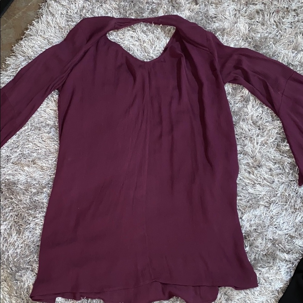 Burgundy dress